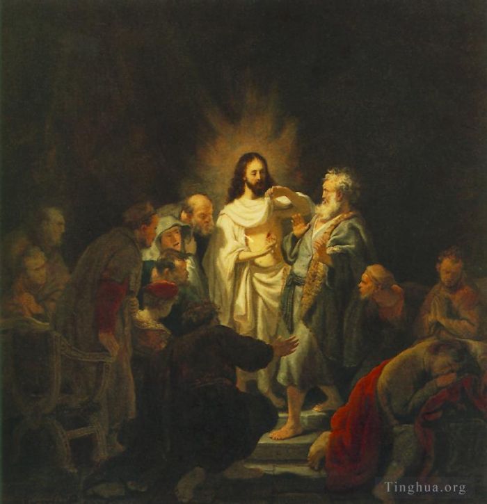 Rembrandt Ölgemälde - Die Ungläubigkeit des heiligen Thomas
