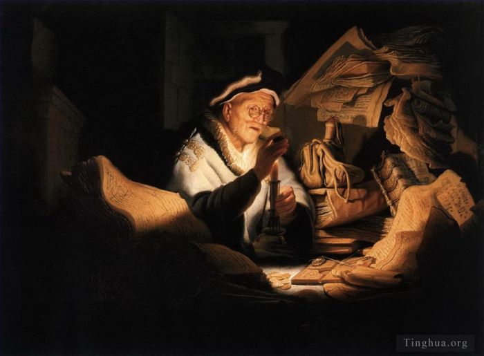 Rembrandt Ölgemälde - Der reiche Mann aus dem Gleichnis