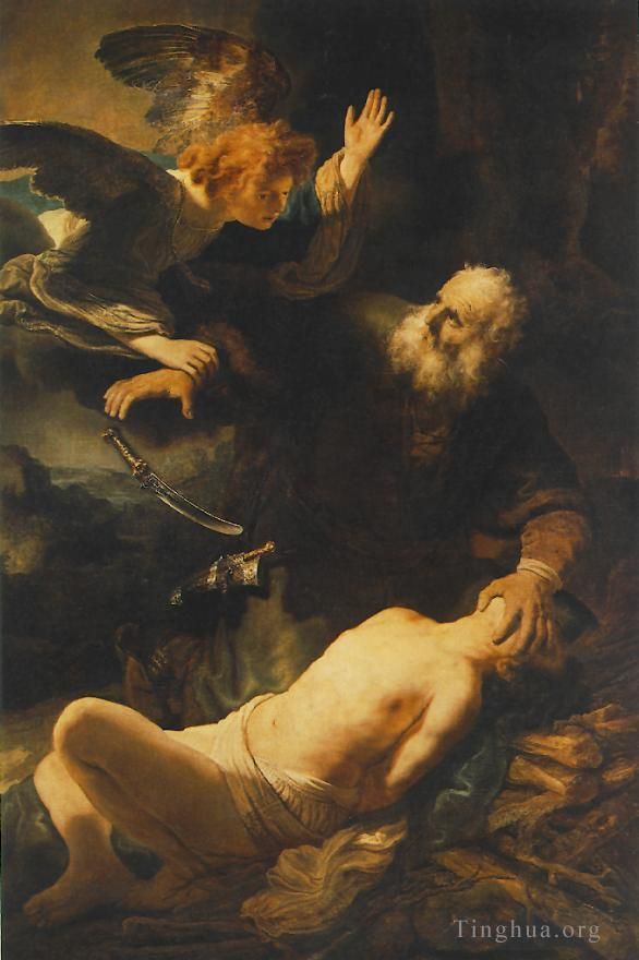 Rembrandt Ölgemälde - Das Opfer Abrahams