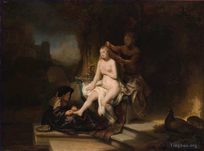 Rembrandt Ölgemälde - Die Toilette von Bathseba