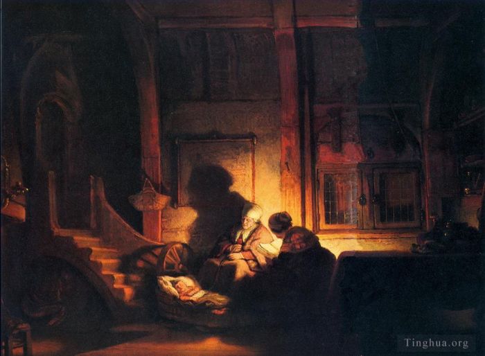 Rembrandt Ölgemälde - Der heilige Familienabend
