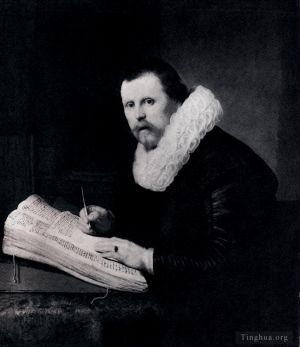 Rembrandt Werk - Junger Mann an seinem Schreibtisch