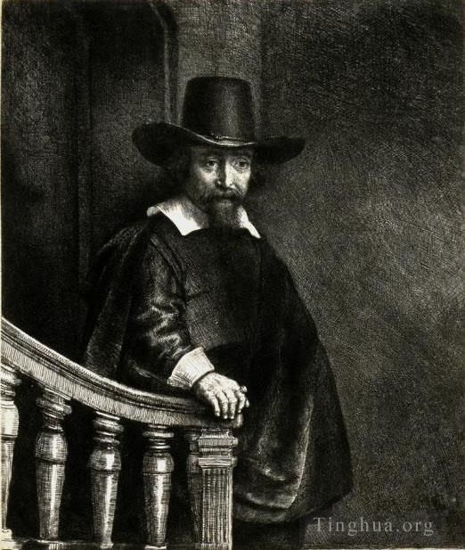 Rembrandt Andere Malerei - Ephraim Bonus jüdischer Arzt SIL