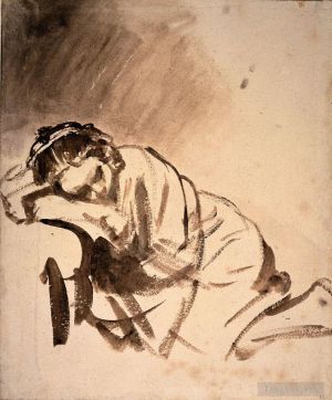 Rembrandt Werk - Hendrickje Slapend RJM