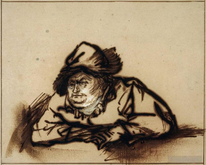 Rembrandt Andere Malerei - Porträt von Willem Bartholsz Ruyter RJM