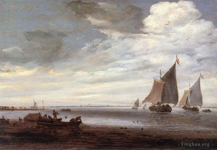 Salomon van Ruysdael Ölgemälde - Fluss