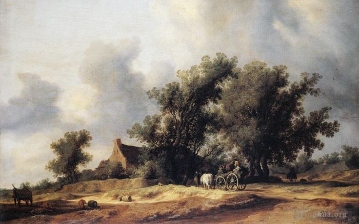 Salomon van Ruysdael Ölgemälde - Straße