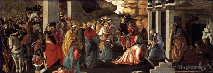 Sandro Botticelli Andere Malerei - Anbetung der Heiligen Drei Könige