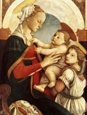 Sandro Botticelli Werk - Madonna und Kind mit einem Engel