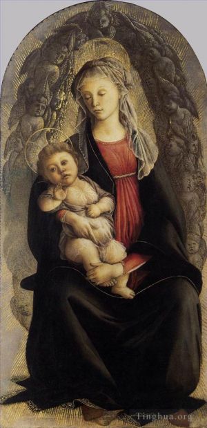 Sandro Botticelli Werk - Madonna in Herrlichkeit mit Seraphim