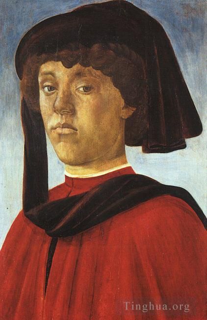 Sandro Botticelli Andere Malerei - Porträt eines jungen Mannes