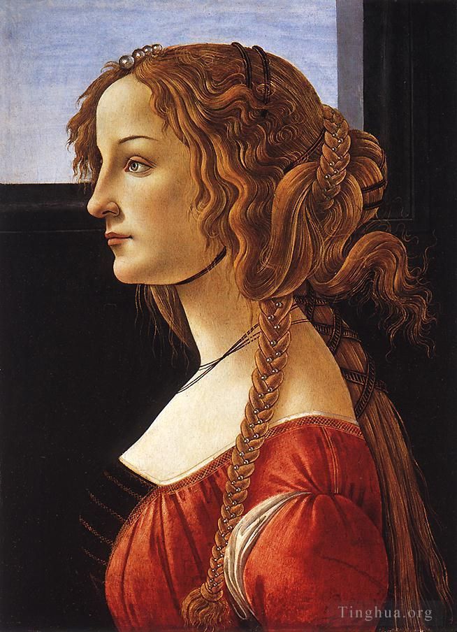 Sandro Botticelli Andere Malerei - Porträt einer jungen Frau