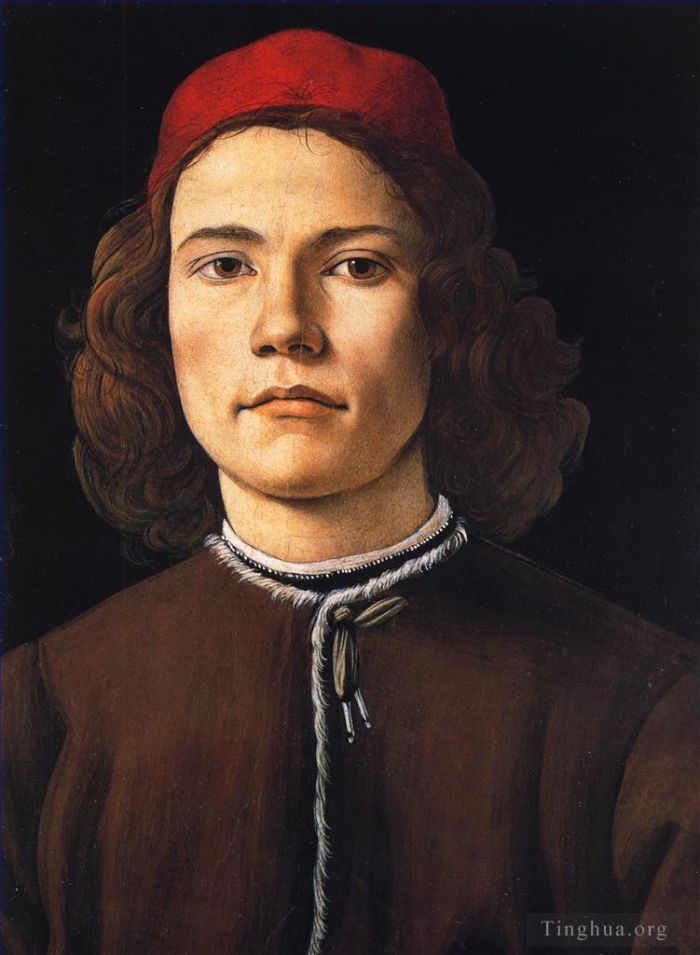 Sandro Botticelli Andere Malerei - Sandro Porträt eines jungen Mannes