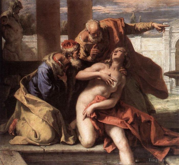 Sebastiano Ricci Ölgemälde - Susanna und die Ältesten