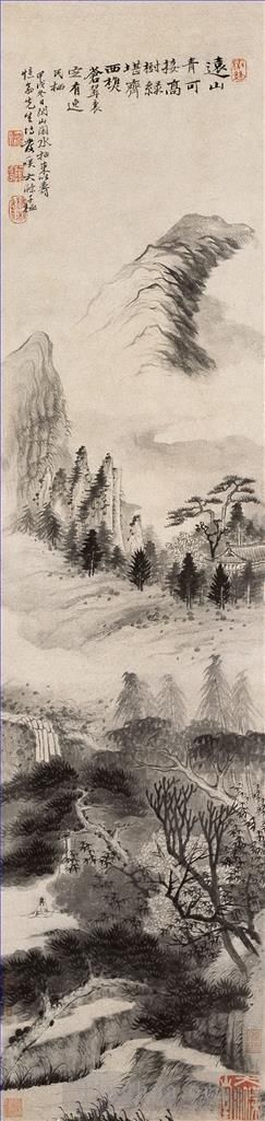 Shi Tao Chinesische Kunst - Grüner Berg