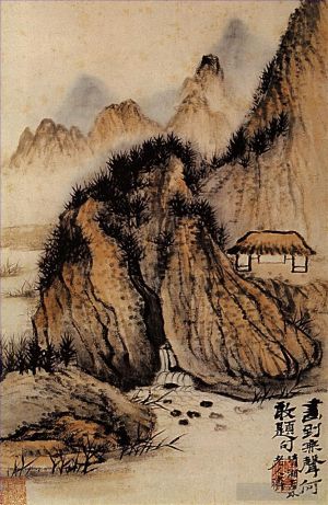 Shi Tao Werk - Die Quelle in der Mulde des Felsens 170