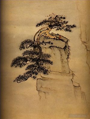 Shi Tao Werk - Blick auf den Berg Huang 170