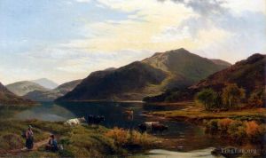 Sidney Richard Percy Werk - Vieh an einem See