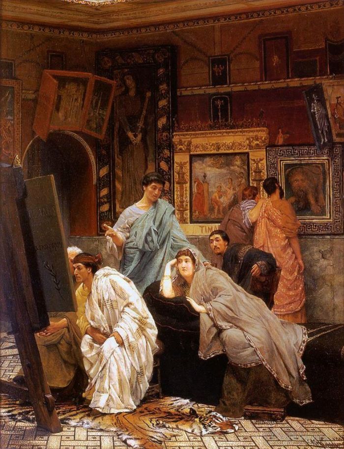 Sir Lawrence Alma-Tadema Ölgemälde - Eine Sammlung von Bildern zur Zeit des Augustus