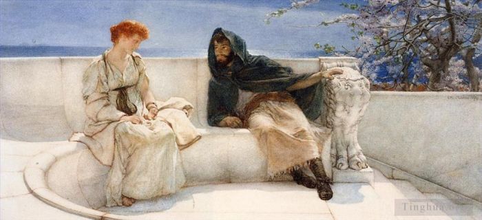 Sir Lawrence Alma-Tadema Ölgemälde - Eine Erklärung