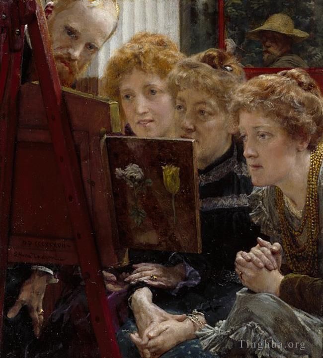 Sir Lawrence Alma-Tadema Ölgemälde - Eine Familiengruppe