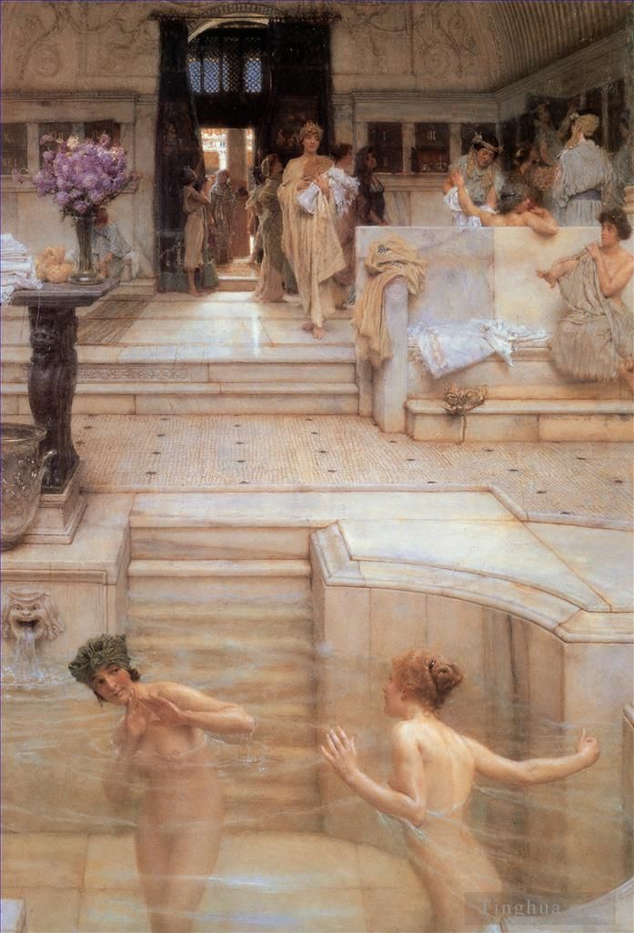 Sir Lawrence Alma-Tadema Ölgemälde - Ein Lieblingsbrauch