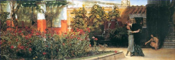 Sir Lawrence Alma-Tadema Ölgemälde - Ein herzliches Willkommen