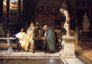 Sir Lawrence Alma-Tadema Werk - Ein römischer Kunstliebhaber2