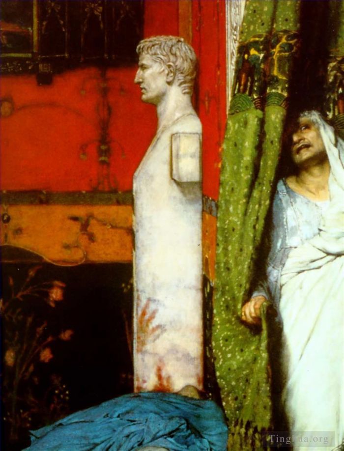 Sir Lawrence Alma-Tadema Ölgemälde - Ein römischer Kaiser