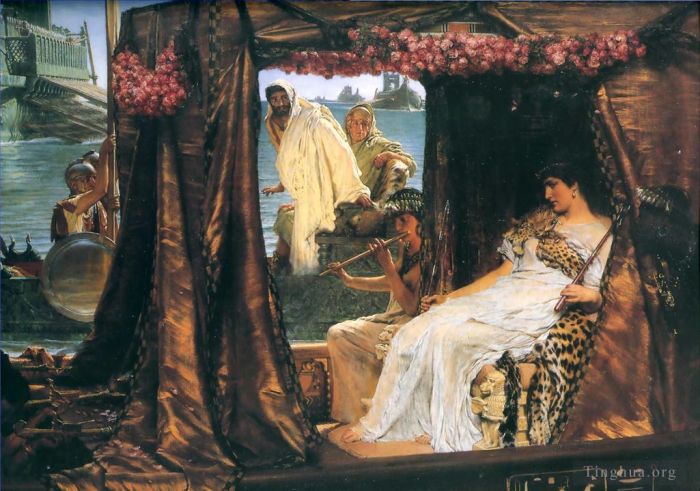 Sir Lawrence Alma-Tadema Ölgemälde - Antonius und Kleopatra