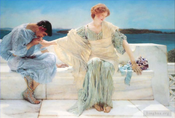 Sir Lawrence Alma-Tadema Ölgemälde - Frag mich nicht mehr