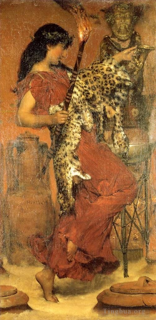 Sir Lawrence Alma-Tadema Ölgemälde - Herbstliches Vintage-Festival