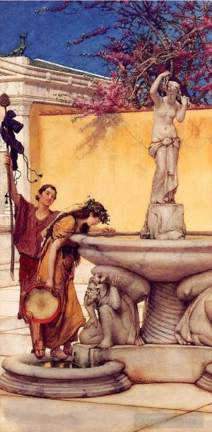 Sir Lawrence Alma-Tadema Werk - Zwischen Venus und Bacchus
