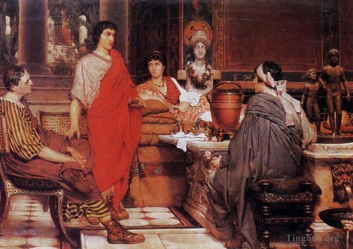 Sir Lawrence Alma-Tadema Ölgemälde - Catull bei Lesbias