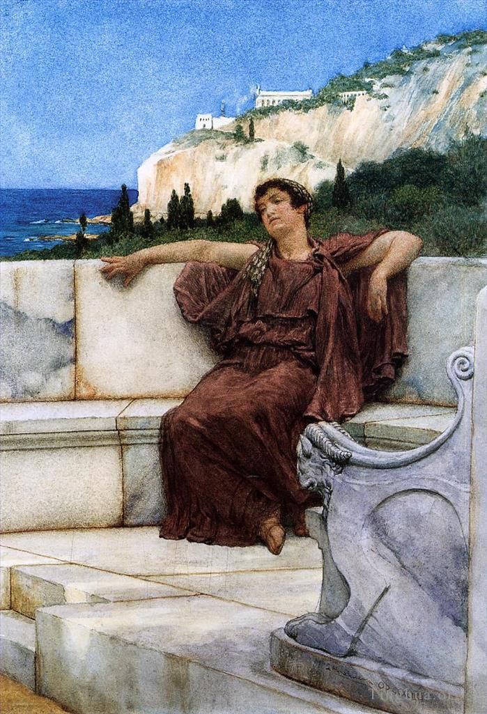 Sir Lawrence Alma-Tadema Ölgemälde - Dolce Far Niente
