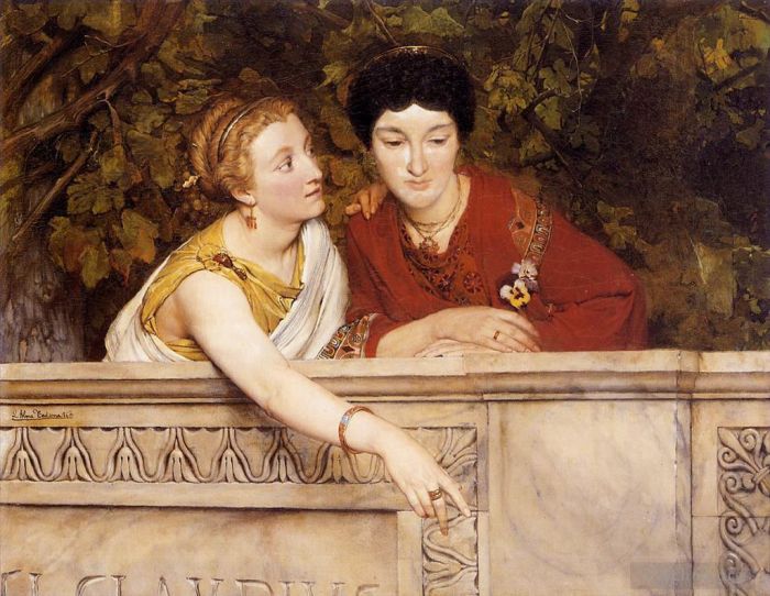 Sir Lawrence Alma-Tadema Ölgemälde - Gallorömische Frauen