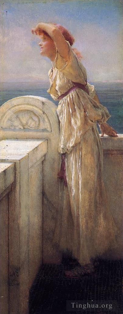 Sir Lawrence Alma-Tadema Ölgemälde - Hoffnungsvoll