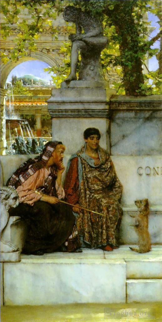 Sir Lawrence Alma-Tadema Ölgemälde - Zur Zeit Konstantins