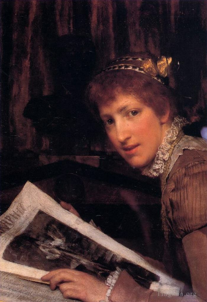 Sir Lawrence Alma-Tadema Ölgemälde - Unterbrochen