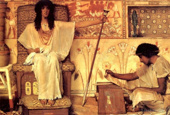 Sir Lawrence Alma-Tadema Ölgemälde - Joseph, Aufseher der Getreidespeicher der Pharaonen