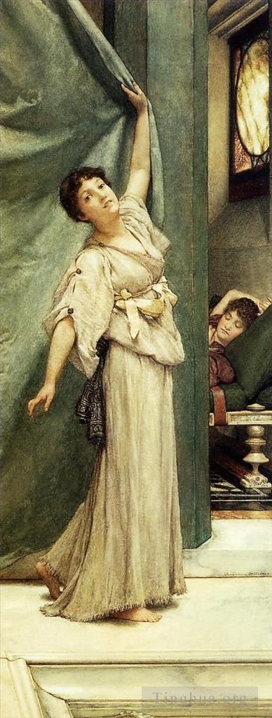 Sir Lawrence Alma-Tadema Ölgemälde - Mittagsschlaf
