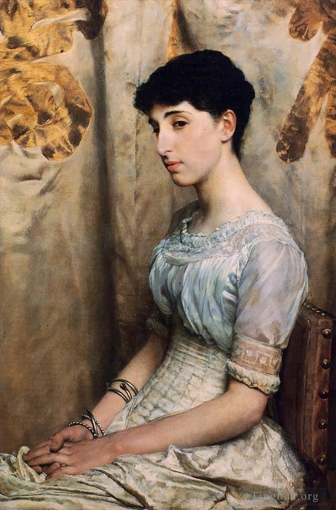 Sir Lawrence Alma-Tadema Ölgemälde - Miss Alice Lewis