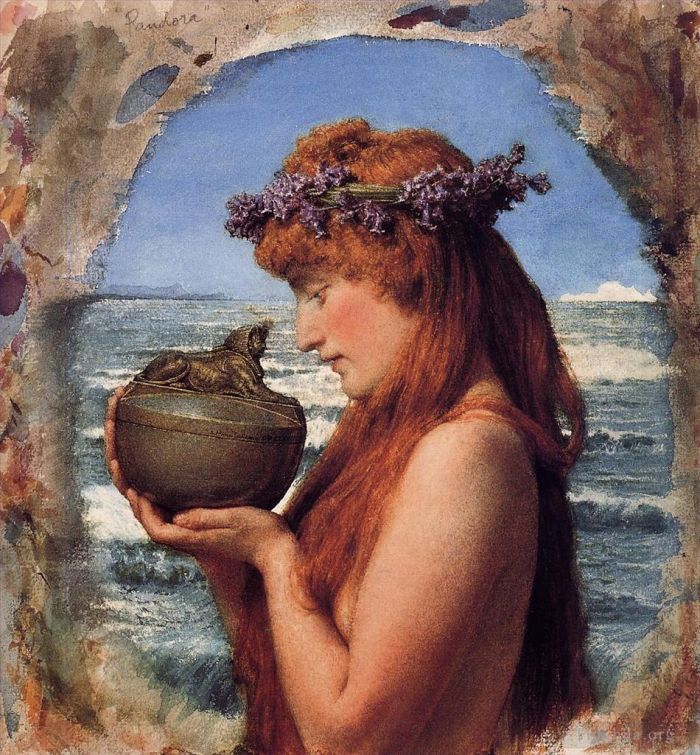 Sir Lawrence Alma-Tadema Ölgemälde - Pandora