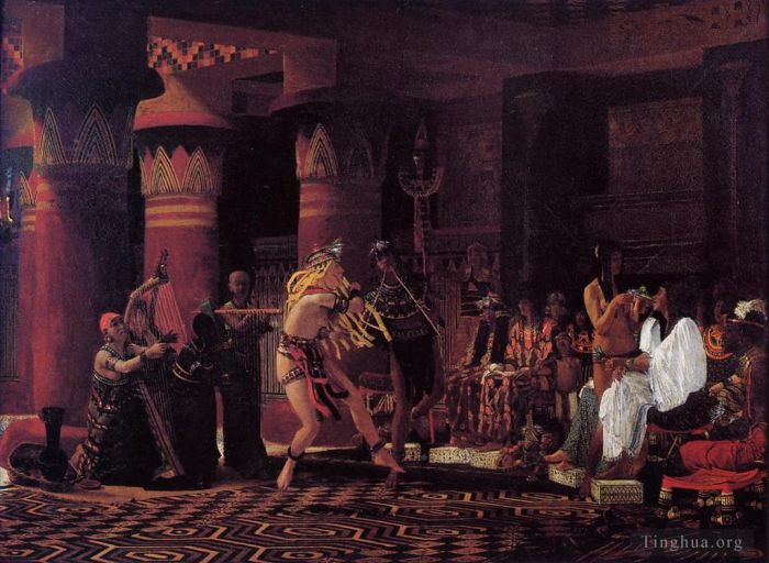 Sir Lawrence Alma-Tadema Ölgemälde - Zeitvertreibe im antiken Ägypten vor 300 Jahren