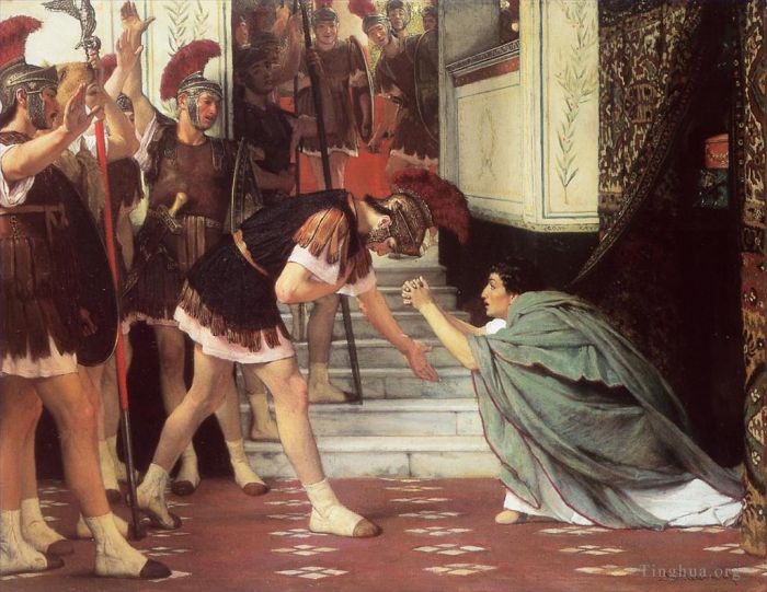 Sir Lawrence Alma-Tadema Ölgemälde - Claudius wird zum Kaiser ausgerufen