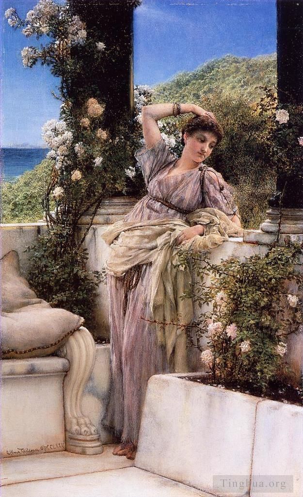 Sir Lawrence Alma-Tadema Ölgemälde - Rose aller Rosen2