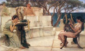 Sir Lawrence Alma-Tadema Werk - Sappho und Alcaeus