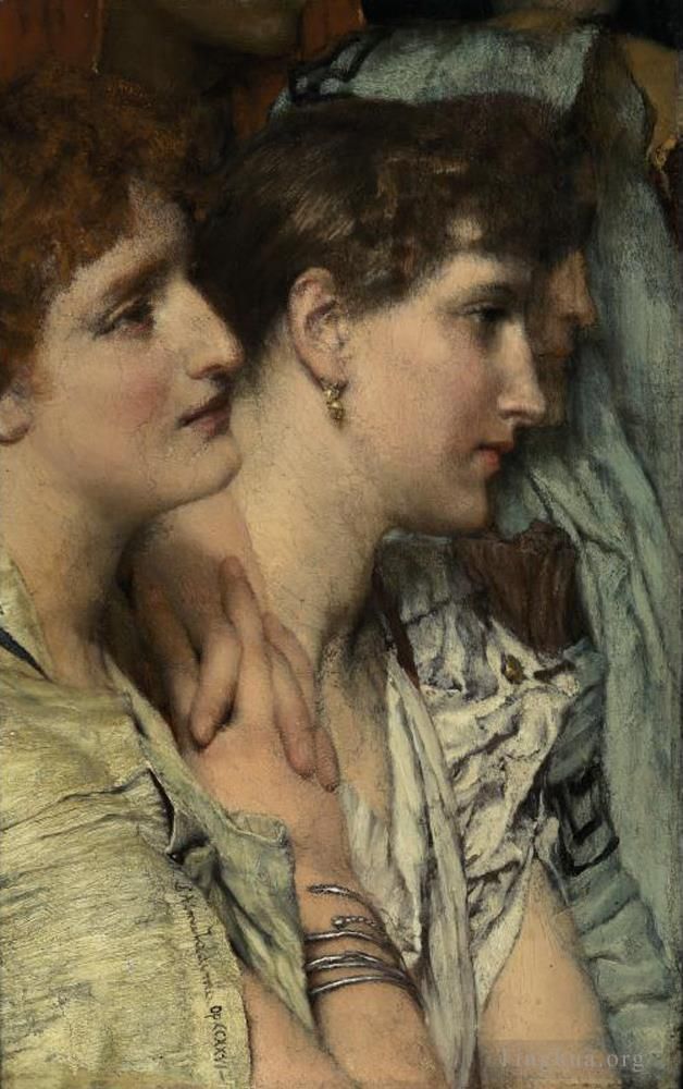 Sir Lawrence Alma-Tadema Ölgemälde - Sir Lawrence Eine Audienz
