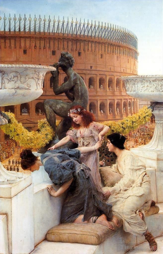 Sir Lawrence Alma-Tadema Ölgemälde - Das Kolosseum