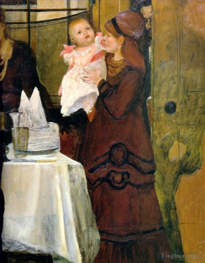 Sir Lawrence Alma-Tadema Ölgemälde - Der Epps-Familienbildschirm